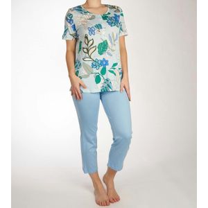 Ringella Pyjama lange broek - 228 Blue - maat 44 (44) - Dames Volwassenen - Katoen/Modal/Tencel- 4211243-228-44