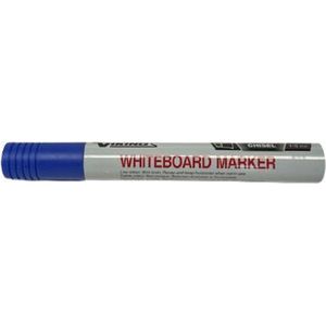 Viking Whiteboard Stiften Blauw 1-5mm - Whiteboard Marker Beitelpunt - 12 stuks