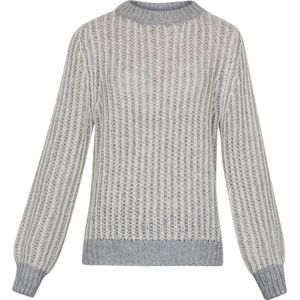 SISTERS POINT Libar-pu - Dames trui - Grey/L.grey - Maat S