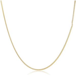 Bovista Ketting - Heren - Staal - Nep zilver - Met Hanger - Nep Goud 55cm