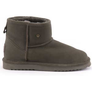 Warmbat Wallaby Women Suede Boot Dames Laarzen - Olijfgroen - Maat 38