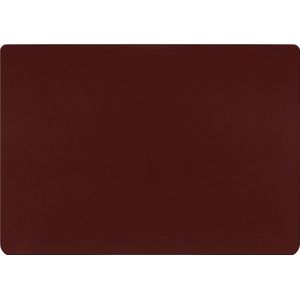 Krumble Placemat PU Leer - Placemat - Kunstleren placemats - Onderlegger - Onderleggers - Waterafstotend - Krasbestendig - Rechthoekig - 30 x 43 cm - Effen - Rood