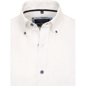 Casa Moda Wit Linnen Overhemd Button Down Boord - L