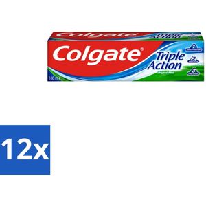 Colgate - Triple Action - Original Mint - Tandpasta - 100ml - Voordeelverpakking - 12 stuks