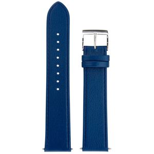 Junghans Max Bill Quarz / Automaat lederen band donkerblauw - horlogebandjes heren - 20 mm - origineel Junghans