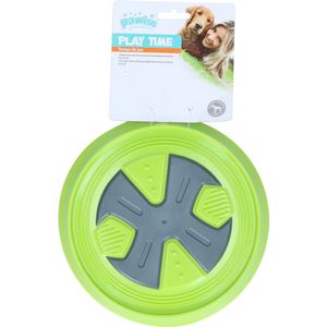 Pawise Dog Frisbee - Hondenspeelgoed - Met Pieper - Rubber - Groen - Ø8 cm