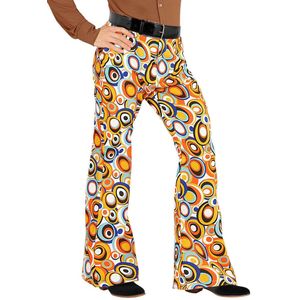 WIDMANN - Jaren 70 hippie broek voor mannen - S / M - Volwassenen kostuums