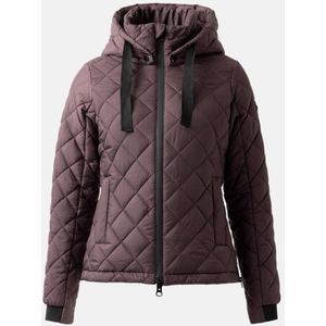 Horze Young Rider IMELDA gewatteerde jas, Fudge/ Burgundy Brown, 30