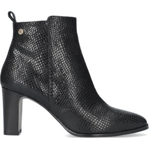 Notre-V 4838 Enkellaarsjes - Enkelboots met rits - Dames - Zwart - Maat 38