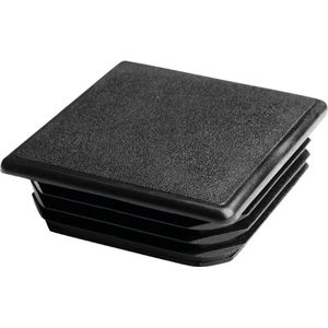 Vierkant insteekdop - 18x18mm - 20 stuks - Lichtgewicht geribbelde eindkap - Inslagdop - Kunststofdop