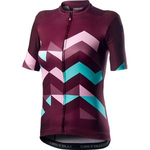 Castelli Fietsshirt Dames Rood - CA Unlimited W Jersey Sangria  - S