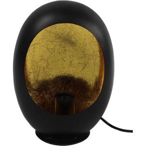 Tafellamp Eggy M - metaal zwart - schemerlamp - industrieel 25W 21 x 28,5 cm E27