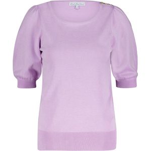Red Button Trui Sweet Fine Knit And Buttons Srb4231 Soft Lilac Dames Maat - XS