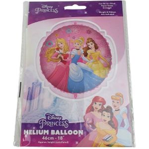 Princessen Helium Ballon - 18'' - 46cm - Multicolor - Princess - Disney - Kinderen - Buitenspelen - Ballon