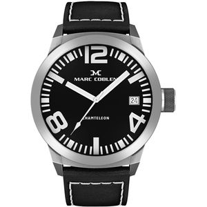 Marc Coblen XXL Horloge met Verwisselbare Lunette en Horlogeband - MC50S1 Staal - 50mm