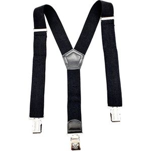Bretels - Zwart - Heren - 3 clips - Extra stevige klem - Volwassenen - bretellen voor mannen