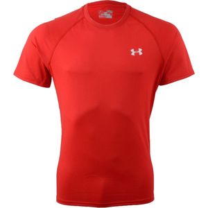 Under Armour UA Tech SS Tee- Sportshirt - Heren - Maat L - Rood