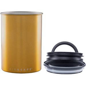 Airscape® Classic 500gr. - voorraadpot -voorraadbus - vershouddoos -voedselveilig - vacuümdeksel- BPA vrij - koffiepot - Brushed Brass