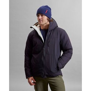 The Mountain Studio Gore tex windstopper reversible down hood jacket 1153 black onyx castle wall M