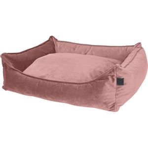 Petlife Velours Hondenmand - Hondenkussen - M - Blush - 70 x 60 x 20 cm - Vintage Look