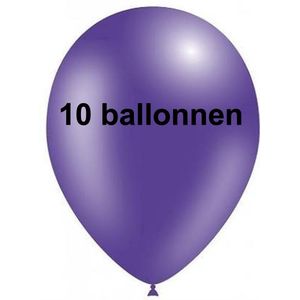 CHPN - Ballonnen - 10 stuks - Paars - Ballon - Paarse ballonnen - Feestdecoratie - Partydecoratie - Purple - Kinderfeestje