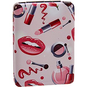 Arte Regal Make-upspiegel Lippen Rechthoek 8,5 Cm Roze/rood