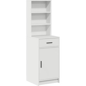 vidaXL - Hoge - Kast - Wit - 40x41x135 - cm - Bewerkt - Hout