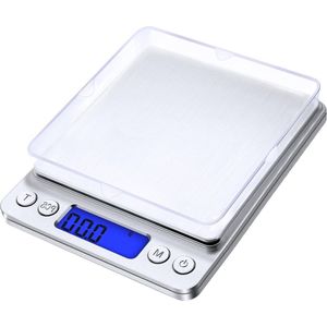 Digitale Weegschaal Hoge Precisie - 500g/0.01g Milligramweegschaal - Precisieweegschaal Draagbare Keukenweegschaal LCD-Display Tarra & PCS-Functie - 6 Eenheden