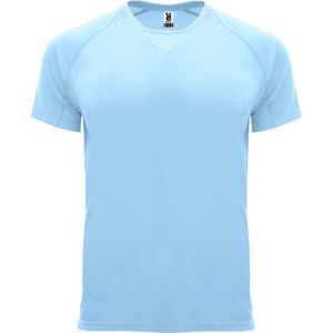 Hemelblauw Unisex Sportshirt korte mouwen Bahrain merk Roly maat XXL