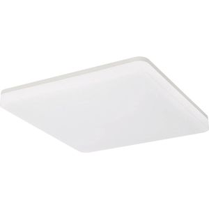 LED Plafondlamp - Plafondverlichting - Badkamerlamp - Andres - Opbouw Vierkant 20W - Waterdicht IP54 - Helder/Koud Wit 6400K - Mat Wit - Kunststof