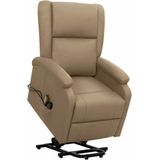 vidaXL - Sta-op-massagestoel - kunstleer - cappuccinokleurig