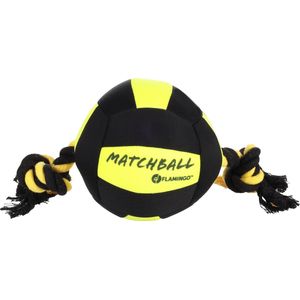 Flamingo Matchball Aqua - Speelgoed Honden - Hs Matchball Aqua Zwart/geel 18cm - 1st