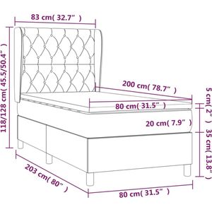 vidaXL-Boxspring-met-matras-stof-donkergrijs-80x200-cm