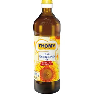 Thomy Zuivere Zonnebloemolie, rijk aan vitamine E - 12 bakjes van 750 ml