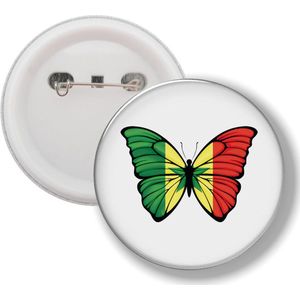 Button Met Speld - Vlinder Vlag Senegal