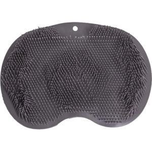 Voetscrubber - Douche Borstel - Voetmassage - Douchemat Antislip Zuignappen - Massage Mat - Voet Verzorging - Rug Wasser - Voetwasser - Grijs