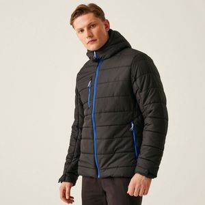 Regatta Navigate Thermal Jacket RG241 - Black/New Royal - L