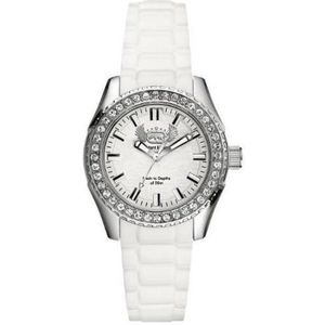 Marc Ecko - E11599M2 - Dameshorloge - Zilver - Siliconen Wit - Quartz