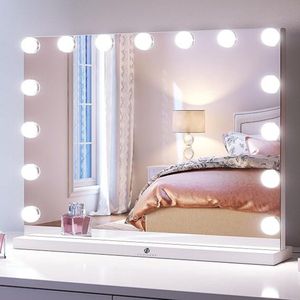 Equivera Hollywood Spiegel - Hollywood Spiegel - Hollywood Spiegel met Verlichting - Make-Up Spiegel - Make-Up Spiegel met Verlichting - Spiegel met Licht - Tafel Spiegel - Slaapkamer Spiegel