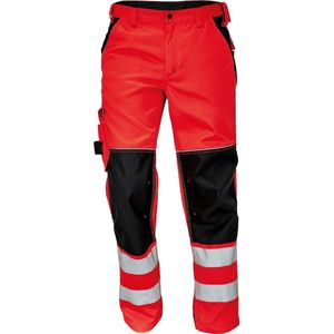 Knoxfield Broek HV fluor rood, maat 56 - EN471