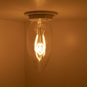 Bundelpakket | LED Spiraal kaarslamp helder | E14 | 4 Watt | 2200K | 5 stuks
