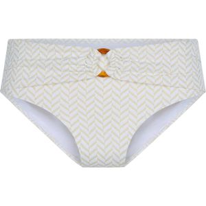 LingaDore - Fishbone Bikini Short - maat 36 - Goud/Wit