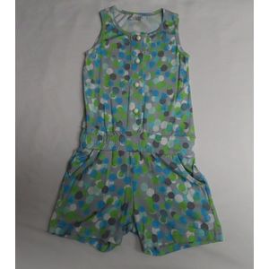 Juimpsuit - Meisjes - Zonder mouwen en korte broek - Grijst , blauw, groen - 4 jaar 104