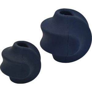 Trimmi speelbal twist groot - Honden speelgoed bal - Voerbal - Bal hondenspeelgoed - Bal hond - Intelligentie - Snackbal - Honden bal - blauw - 7cm diameter