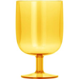 Blokker Wijnglas Kunststof - 30cl - Geel