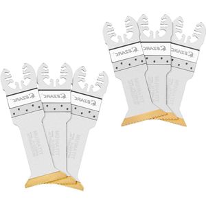 Titanium oscillerende multitoolbladen lange zaagbladen - snelsnijdend - hout metaal - 6-pack
