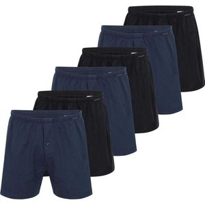 Schiesser Heren boxershort 6 pack Singel-Jersey