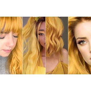 Sevich Professionele en Kwalitatieve Haarverf - Tijdelijke Haarkleur - Haar Wax - Haircoloring Wax - Uitwasbaar - 100% Natuurlijke Ingredienten – Geel – Assortiment “Het Gemak’