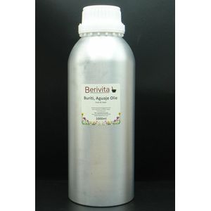 Buriti Olie Liter - Pure Aguaje, Moriche Olie - Koudgeperst en Onbewerkt - Huid en Haar