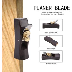 Origineel: Mini Ebony Arc Bottom Hand Plane Carpenter Wood Grooves Trimming DIY Wooden Plane Aangepast: Arc Bottom Hand Plane for Carpenter Wood Grooves Trimming DIY